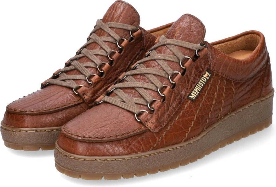 Mephisto RAINBOW heren veterschoen cognac bruin
