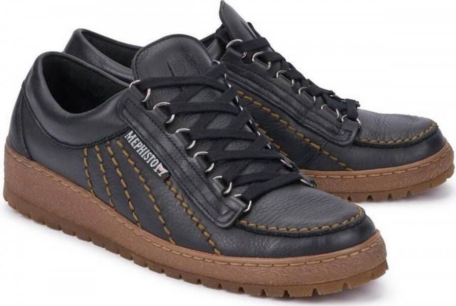 Mephisto Stijlvolle veterschoen voor heren Black Heren