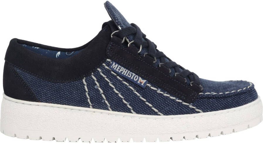 Mephisto Rainbow Sun heren veterschoen blauw