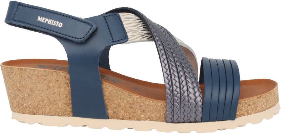 Mephisto Blue Mix Sandaal Zomercollectie