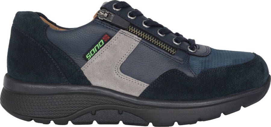 Mephisto Sano Amory heren rollende wandelsneaker blauw