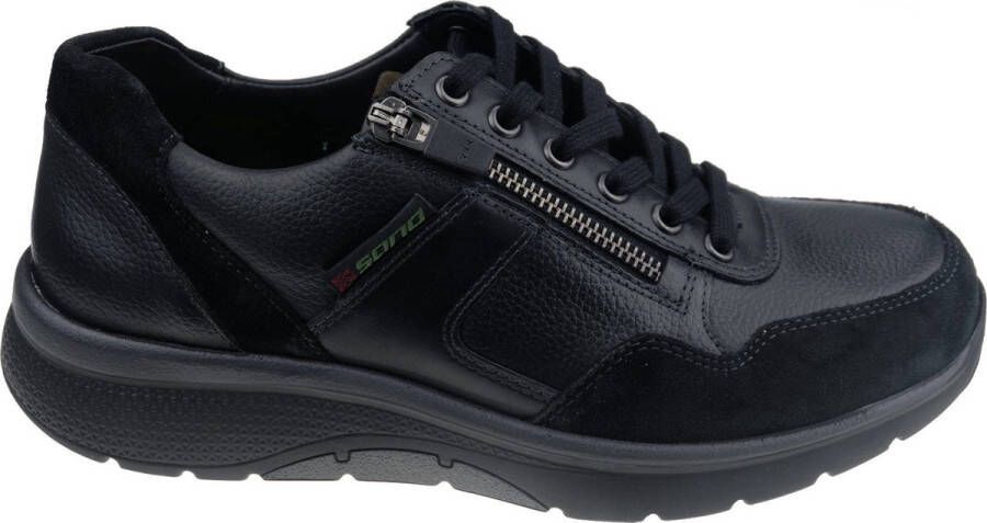Mephisto Sano Amory heren rollende wandelsneaker zwart