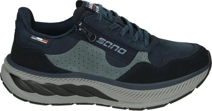 Mephisto sano STRIDE SUEDE Lage sneakersVrije tijdsschoenen Heren sneakers Blauw