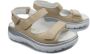 Mephisto Sano Norine dames rollende wandelsandaal beige - Thumbnail 1