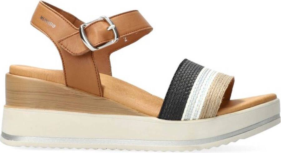 Mephisto Vrouwelijke Sleehak Sandalen voor de Zomer Brown Dames