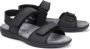 Mephisto Zwarte Leren Herensandaal Black Heren - Thumbnail 1