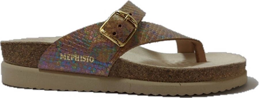 Mephisto Slipper Helen Multicolor Reptile Dames Slippers Multi