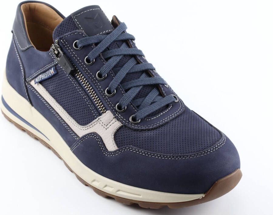 Mephisto BRADLEY 25545 1580 6145 Blauwe heren sneaker met rits