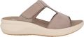 Mephisto Nubuck Leren Sleehak Sandalen - Taupe