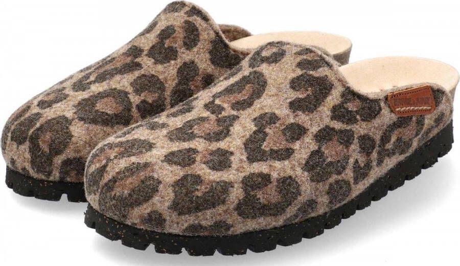 Mephisto THEA Dames Klomp Slipper Bruin Jaguar Extra breed