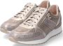 Mephisto Dames donkerbruine leren sneaker Beige Dames - Thumbnail 1