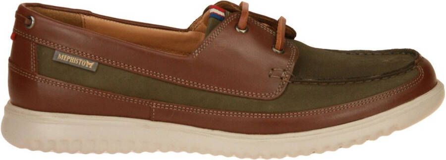 Mephisto Trevis Bruin-Groene Bootschoen