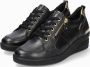 Mephisto Trudie Dames Sneakers Wijde pasvorm Zwart Black Dames - Thumbnail 1