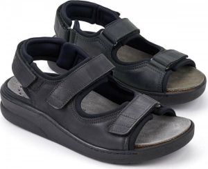 Mephisto Mobils VALDEN Heren Sandaal Extra Breed Zwart