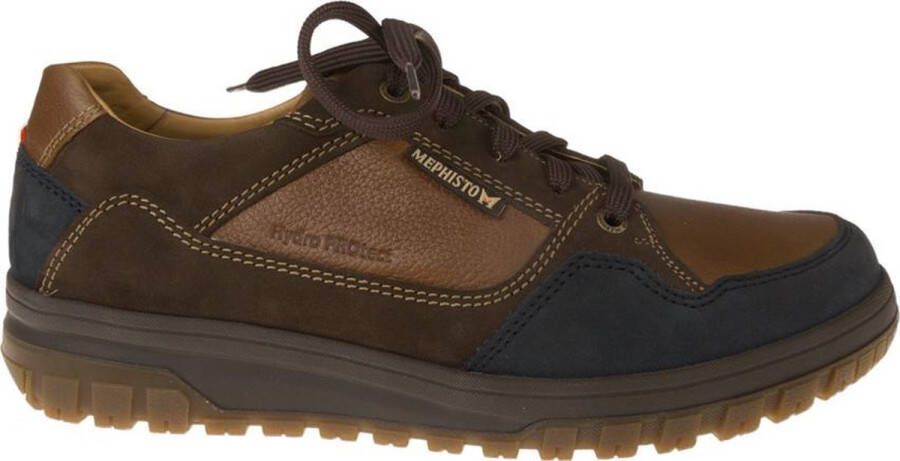 Mephisto Veterschoen Phil Blauw Bruin Combi 8½ 42½