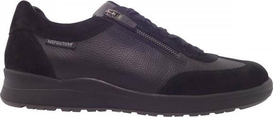 Mephisto Veterschoenen Valio Zwart Verwisselbaar Voetbed