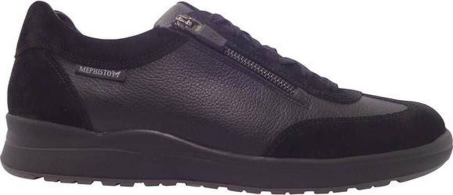 Mephisto Veterschoenen Valio Zwart Verwisselbaar Voetbed 7½