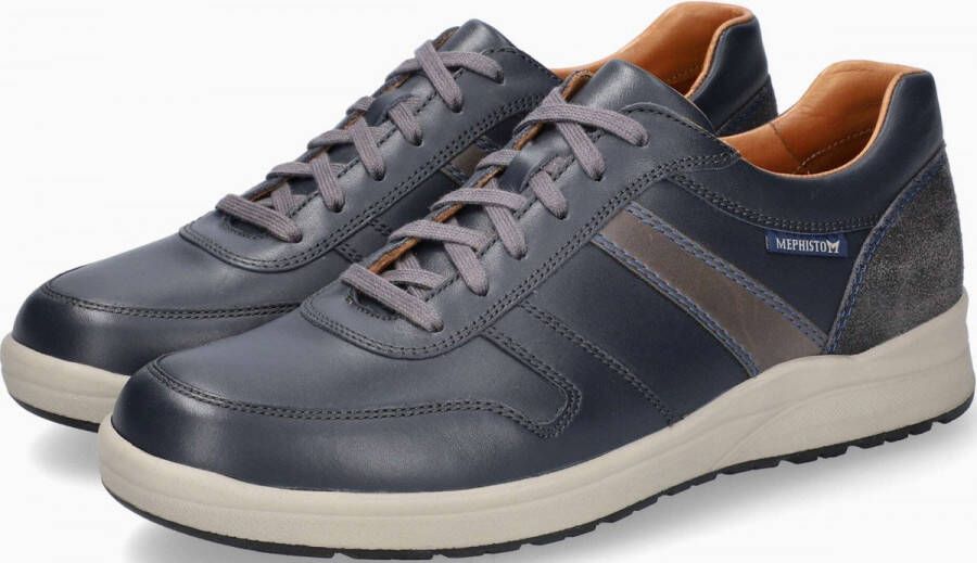 Mephisto Stijlvolle Heren Sneaker Blue Heren