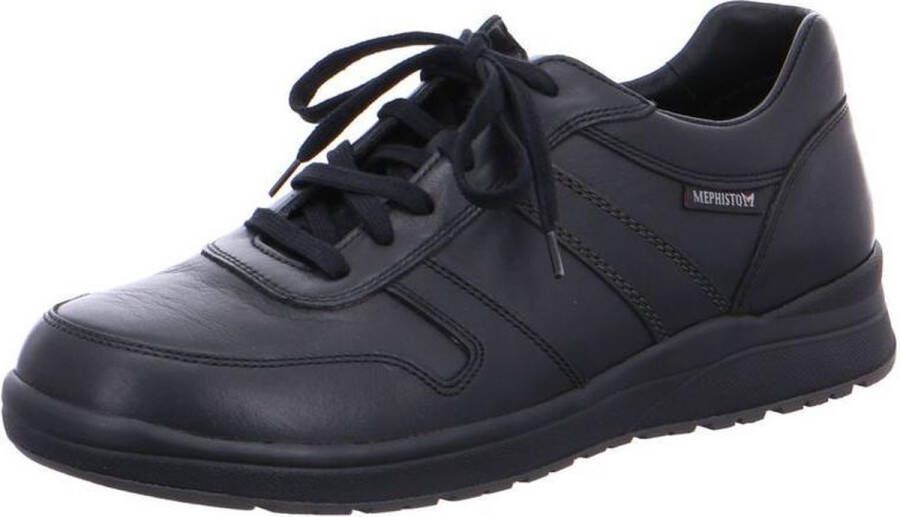 Mephisto Zwarte Veterschoenen Black Heren