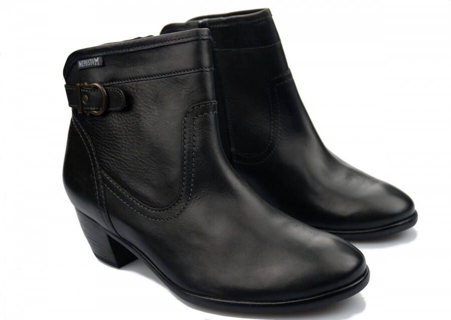 Mephisto Stijlvolle Dames Enkellaars Black Dames