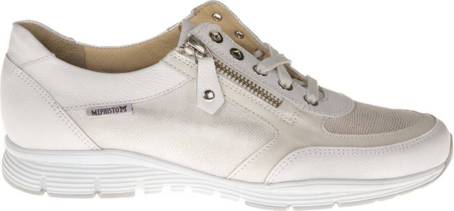 Mephisto Ylona witte sneaker metallic accenten Kleur Wit)