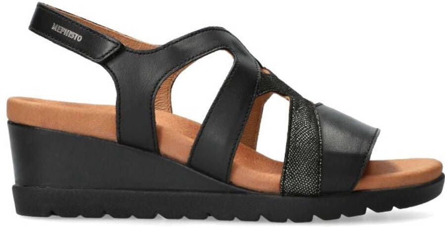 Mephisto Ynes dames sandaal zwart