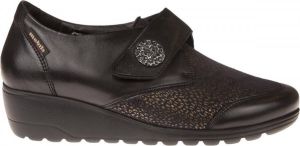 Mephisto Branda klittenbandschoen dames zwart combi ½