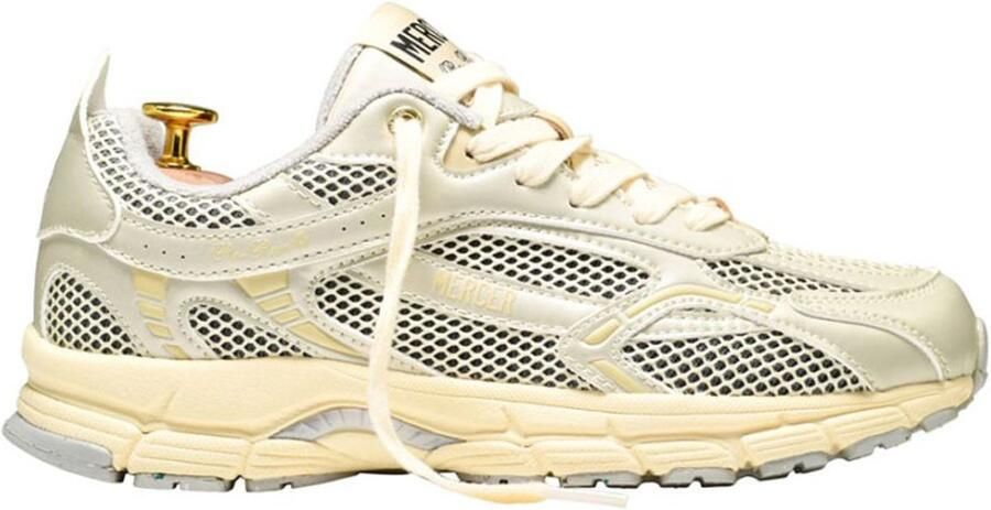 MERCER AMSTERDAM Lage Sneakers Dames The Re-run Champagne Maat: 37 Materiaal: Mesh Kleur: Beige