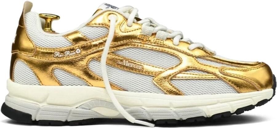 MERCER AMSTERDAM Lage Sneakers Dames The Re-run Pineapple 2.0 Mesh Goud
