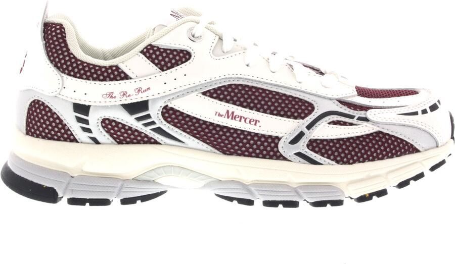 Mercer Amsterdam Heren Sneakers The Re-run White red Wit