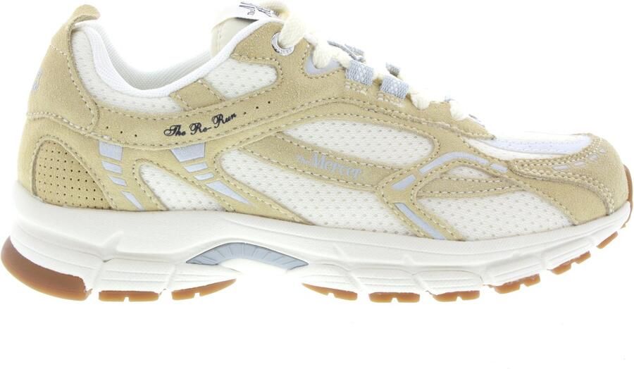 MERCER AMSTERDAM Lage Sneakers Dames The Re-run Vintage Maat: 40 Materiaal: Suède Kleur: Beige