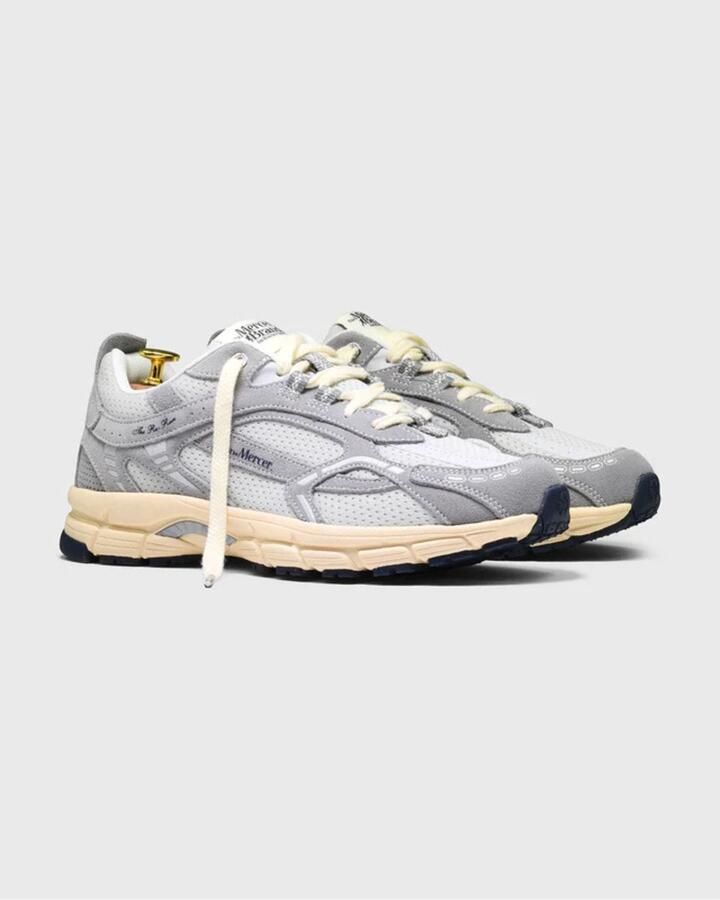 Mercer Amsterdam Mercer Schoenen Grijs Mercer The Re-run Vintage Suede Sneakers Grijs Me261003