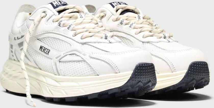 MERCER AMSTERDAM Lage Sneakers Dames The Re-run Max Nappa Maat: 38 Materiaal: Textiel Kleur: Wit
