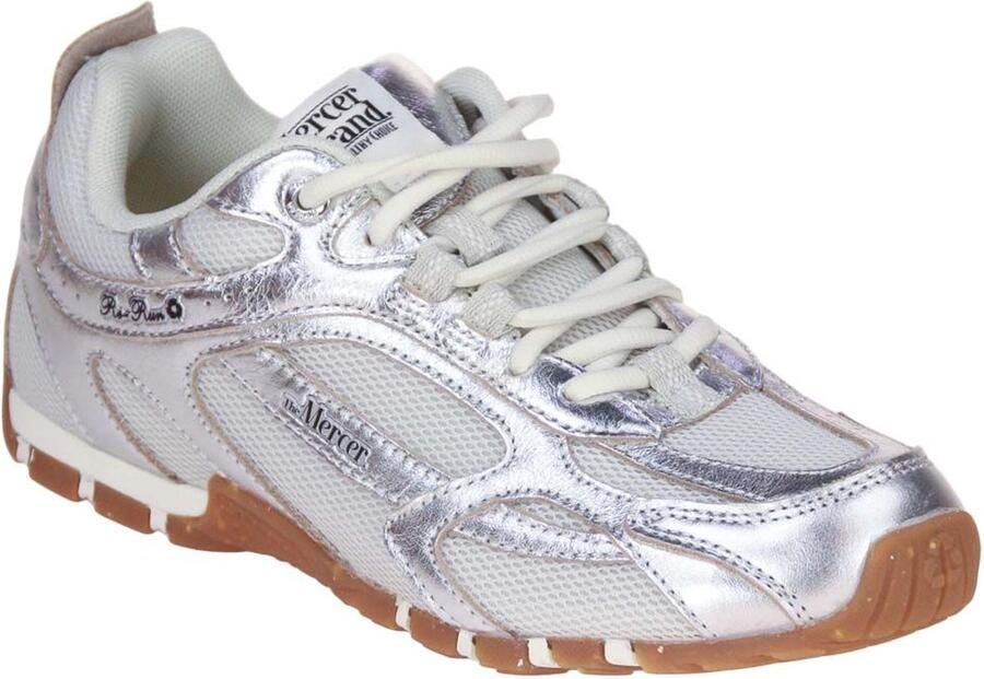 MERCER AMSTERDAM Lage Sneakers Dames The Re-run Drive Maat: 40 Materiaal: Leatherlook Kleur: Zilver