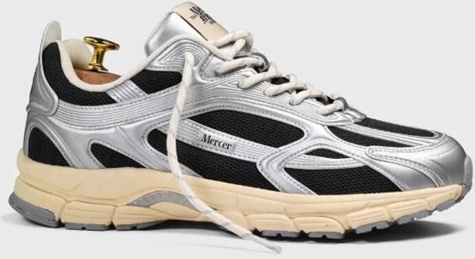 Mercer Amsterdam Mercer Re-Run High Frequency antracite Grijs Mesh Lage sneakers