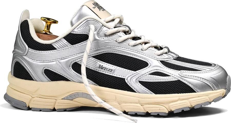 Mercer Amsterdam Mercer Re-Run High Frequency antracite Grijs Mesh Lage sneakers Dames