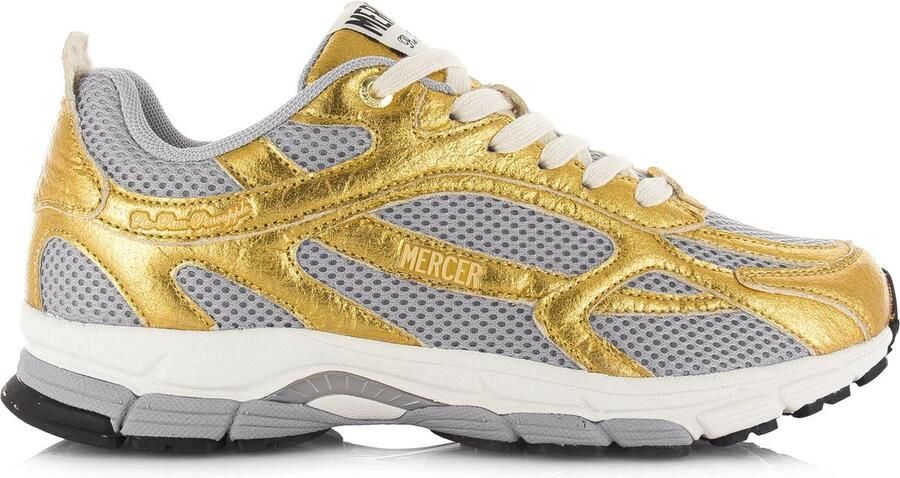 Mercer Amsterdam The Re-Run Pineapple Goud Mesh Lage sneakers Dames