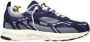 Mercer Amsterdam Mercer The Re-Run Washed Canvas navy Blauw Mesh Lage sneakers Unisex - Thumbnail 1