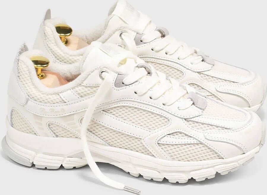 MERCER AMSTERDAM Lage Sneakers Dames The Re-run Vintage Premium Maat: 43 Materiaal: Mesh Kleur: Wit