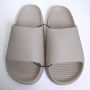 Merkloos Unisex slippers effen beige 41 (advies bestel 1 maat groter) - Thumbnail 2