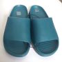 Merkloos Unisex slippers effen groen 40 (advies bestel 1 maat groter) - Thumbnail 2