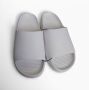 Merkloos Unisex slippers effen wit 45 (advies bestel 1 maat groter) - Thumbnail 1
