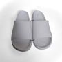 Merkloos Slippers effen wit 44 Unisex voor dames en heren - Thumbnail 2