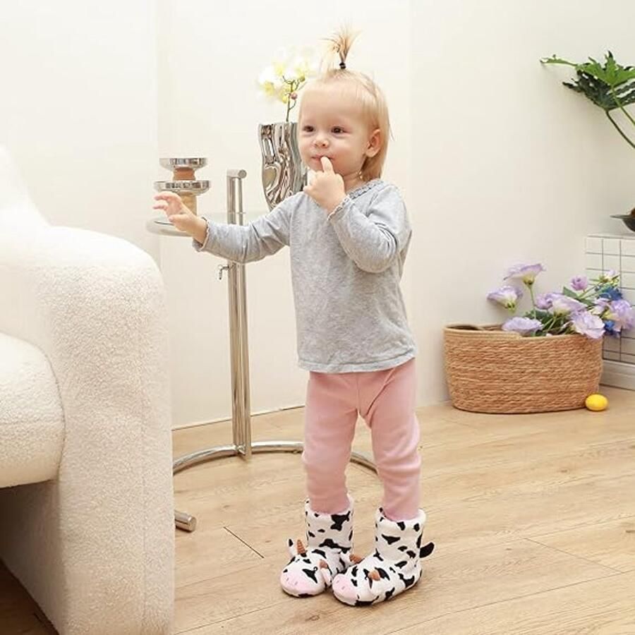 Merkloos Pantoffels Kleuter Winter Dieren Pantoffels Kinder Huis Laarzen Kinderen Pluche Sloffen Laarsjes