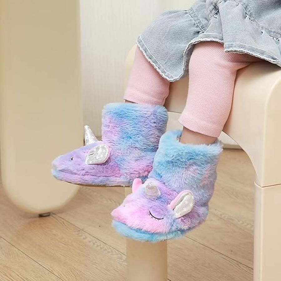 Merkloos Pantoffels Kleuter Winter Dieren Pantoffels Kinder Huis Laarzen Kinderen Pluche Sloffen Laarsjes