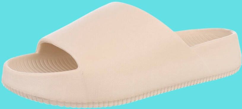 Merkloos Unisex slippers effen beige 43 (advies bestel 1 maat groter)