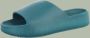 Merkloos Unisex slippers effen groen 40 (advies bestel 1 maat groter) - Thumbnail 2