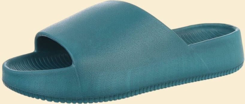 Merkloos Slippers effen groen 42 Unisex voor dames en heren