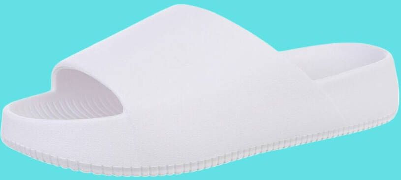 merkloos Slippers effen wit 44 Unisex voor dames en heren