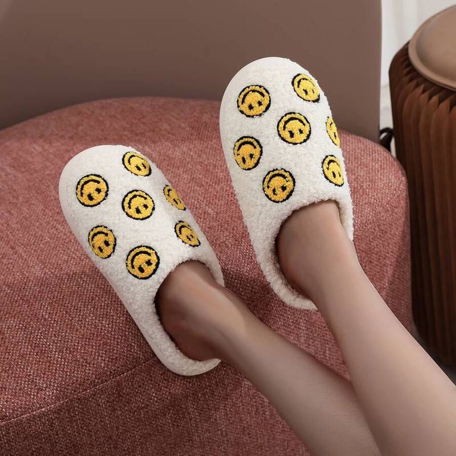 merkloos Smiley Pantoffel Smiley Slipper Smiley Sloffen Nieuwste Stijl